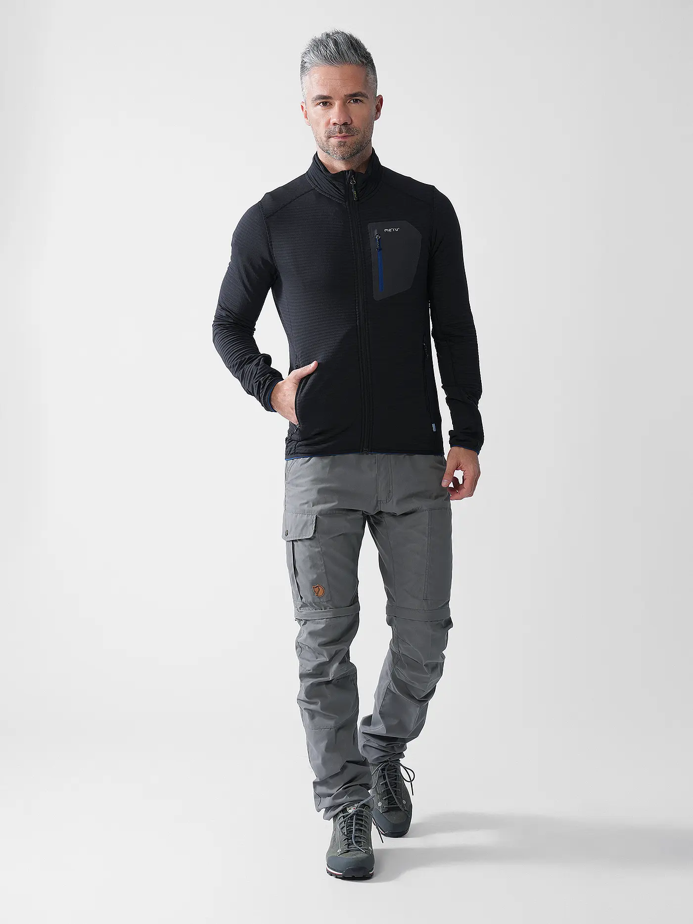 MERU |  Herren Fleecejacke Rudersdal | schwarz